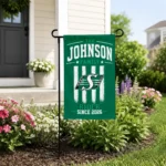 Saskatchewan Roughriders Garden Flag Personalized Distressed Stripes Green Best Selling