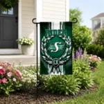 Saskatchewan Roughriders Garden Flag Personalized Laurel Wreath Green Best Selling