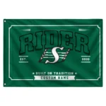 Saskatchewan Roughriders House Flag Custom Ornate Border Green Best Selling