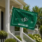 Saskatchewan Roughriders House Flag Custom Ornate Border Green Best Selling