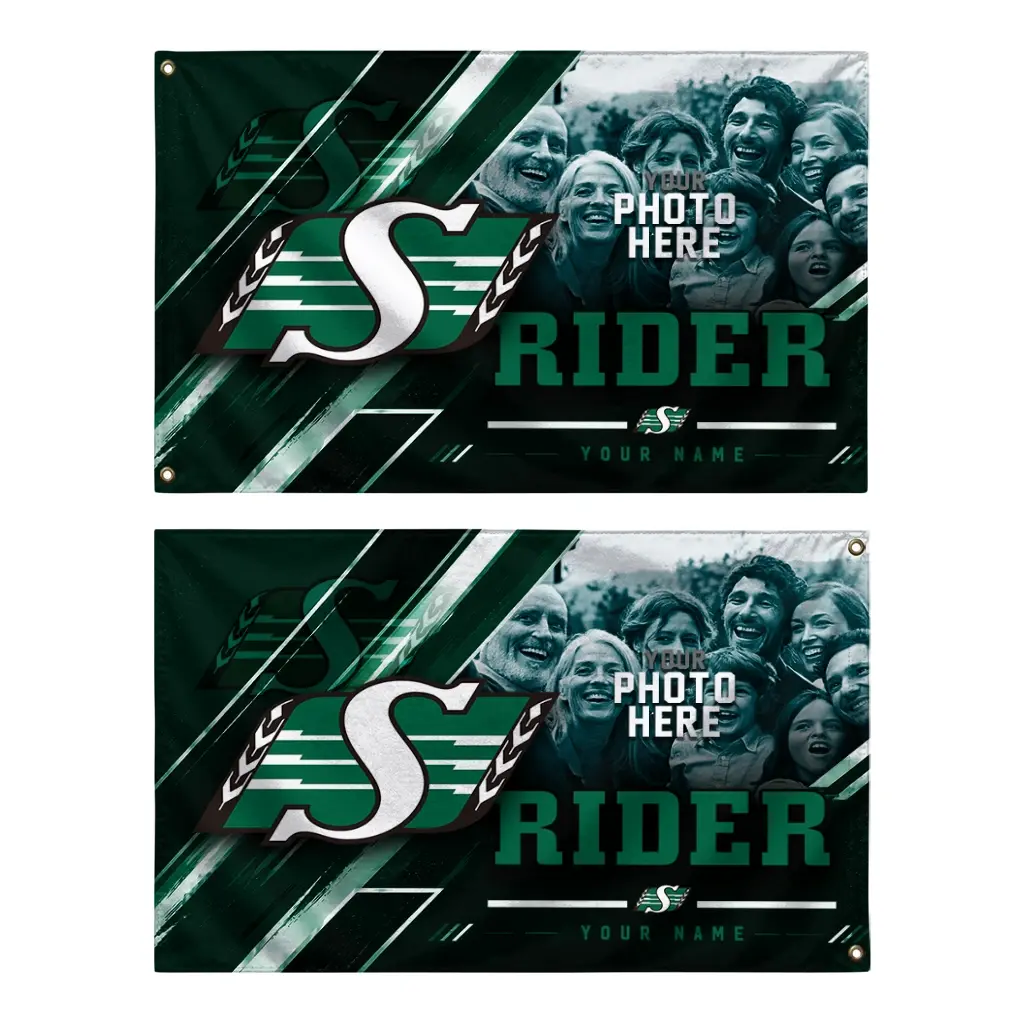 Saskatchewan Roughriders House Flag Customized Diagonal Stripes Green Fashion Forward Saskatchewan Roughriders House Flag Customized Diagonal Stripes Green Fashion Forward