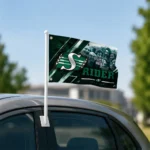 Saskatchewan Roughriders House Flag Customized Diagonal Stripes Green Best Selling