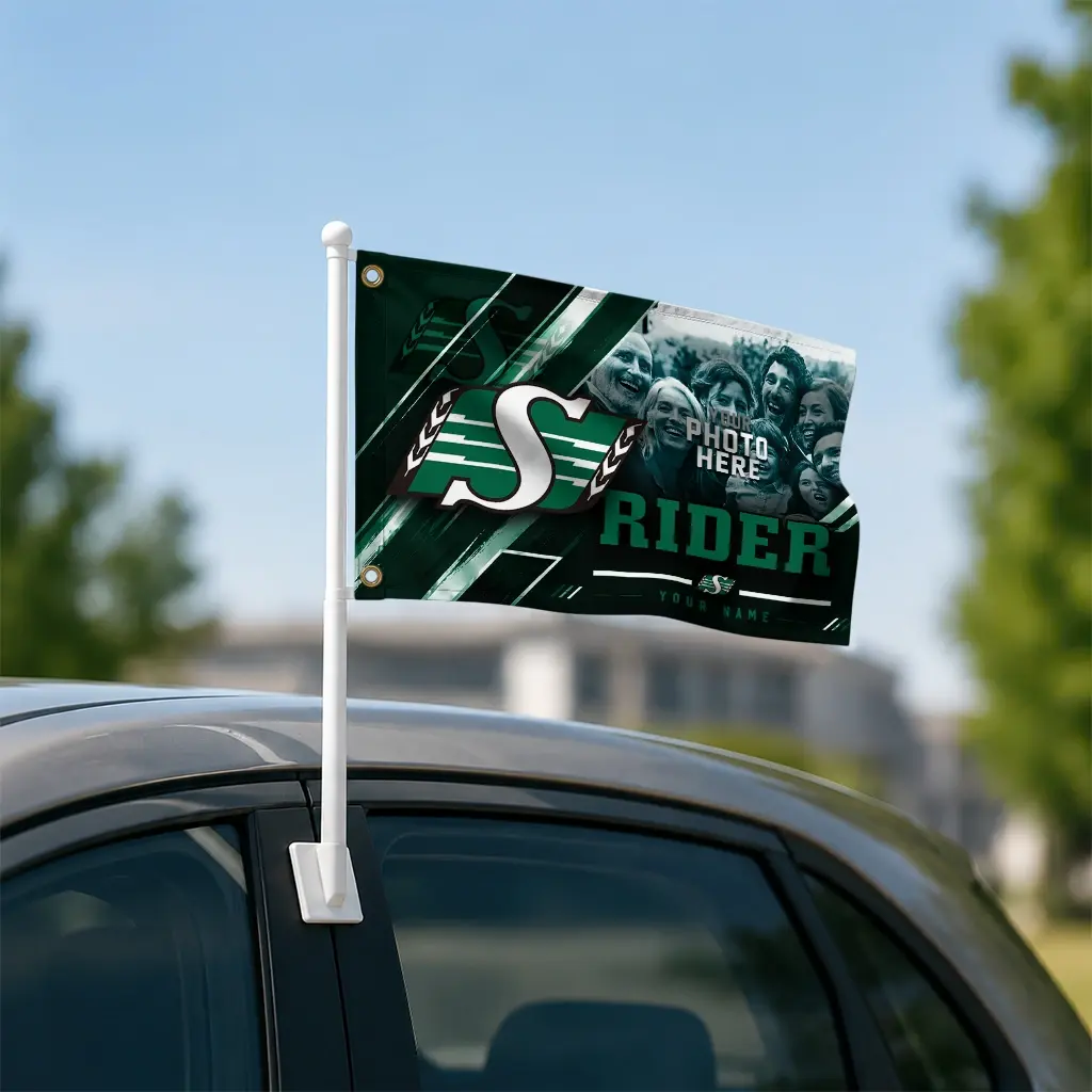 Saskatchewan Roughriders House Flag Customized Diagonal Stripes Green Latest Model Saskatchewan Roughriders House Flag Customized Diagonal Stripes Green Latest Model