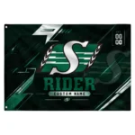 Saskatchewan Roughriders House Flag Personalized Speed Slashes Green Best Selling
