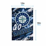 Seattle Mariners Garden Flag Custom Glowing Star Navy Blue Best Selling