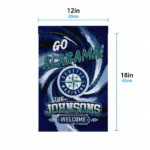 Seattle Mariners Garden Flag Custom Swirl Vortex Navy Blue Best Selling