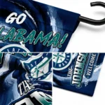 Seattle Mariners Garden Flag Custom Swirl Vortex Navy Blue Best Selling