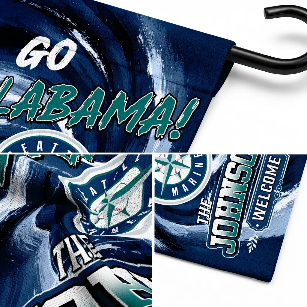 Seattle Mariners Garden Flag Custom Swirl Vortex Navy Blue Latest Model Seattle Mariners Garden Flag Custom Swirl Vortex Navy Blue Latest Model