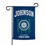 Seattle Mariners Garden Flag Customized Distressed Stripes Navy Blue Best Selling