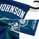 Seattle Mariners Garden Flag Customized Distressed Stripes Navy Blue Best Selling