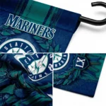 Seattle Mariners Garden Flag Customized Laurel Wreath Navy Blue Best Selling
