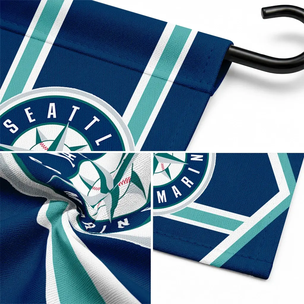 Seattle Mariners Garden Flag Personalized Chevron Stripes Navy Blue Latest Model Seattle Mariners Garden Flag Personalized Chevron Stripes Navy Blue Latest Model