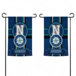 Seattle Mariners Garden Flag Personalized Circle Medallion Navy Blue Best Selling