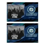 Seattle Mariners House Flag Customized Framed Photo Navy Blue Black Best Selling