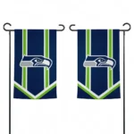 Seattle Seahawks Garden Flag Custom Chevron Stripes Blue Best Selling