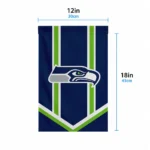 Seattle Seahawks Garden Flag Custom Chevron Stripes Blue Best Selling