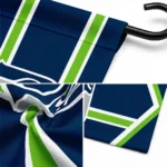 Seattle Seahawks Garden Flag Custom Chevron Stripes Blue Best Selling