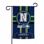 Seattle Seahawks Garden Flag Custom Circle Medallion Blue Best Selling