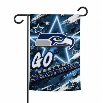 Seattle Seahawks Garden Flag Customized Glowing Star Blue Best Selling