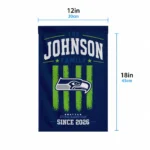 Seattle Seahawks Garden Flag Personalized Distressed Stripes Blue Best Selling