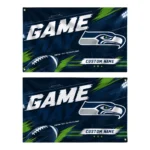 Seattle Seahawks House Flag Customized Action Streaks Blue Best Selling