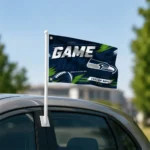 Seattle Seahawks House Flag Customized Action Streaks Blue Best Selling