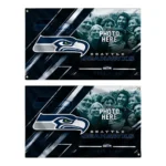 Seattle Seahawks House Flag Customized Diagonal Stripes Blue Best Selling