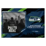 Seattle Seahawks House Flag Personalized Framed Photo Blue Black Best Selling