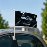 Seattle Seahawks House Flag Personalized Speed Slashes Blue Best Selling