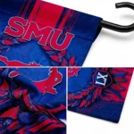 Smu Mustangs Garden Flag Custom Laurel Wreath Blue Best Selling