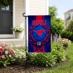 Smu Mustangs Garden Flag Custom Laurel Wreath Blue Best Selling