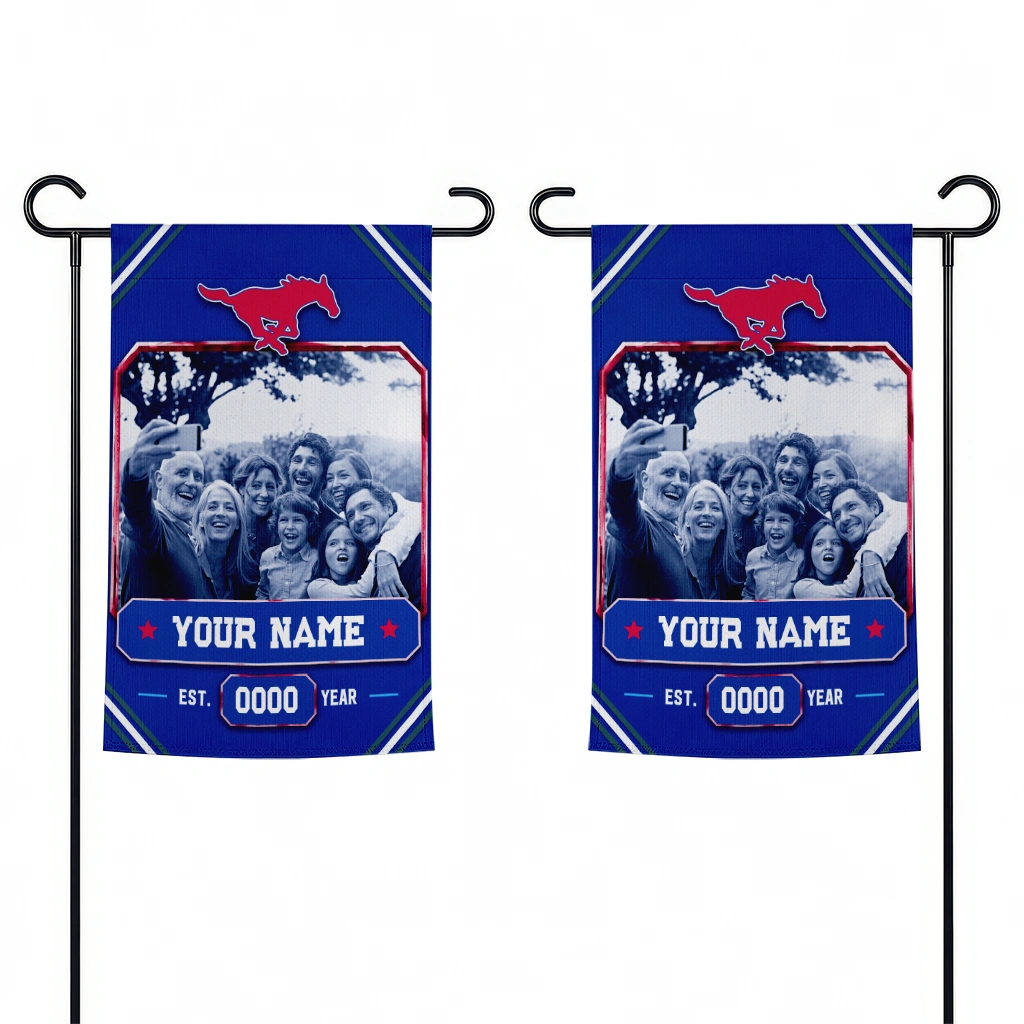 smu-mustangs-garden-flag-custom-photo-frame-blue-fashion-forward.webp