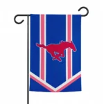 Smu Mustangs Garden Flag Customized Chevron Stripes Blue Best Selling