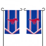 Smu Mustangs Garden Flag Customized Chevron Stripes Blue Best Selling