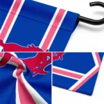 Smu Mustangs Garden Flag Customized Chevron Stripes Blue Best Selling