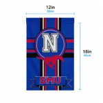 Smu Mustangs Garden Flag Customized Circle Medallion Blue Best Selling