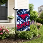 Smu Mustangs Garden Flag Personalized Glowing Star Blue Best Selling