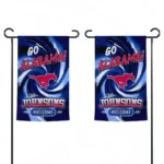 Smu Mustangs Garden Flag Personalized Swirl Vortex Blue Best Selling