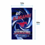 Smu Mustangs Garden Flag Personalized Swirl Vortex Blue Best Selling