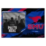 Smu Mustangs House Flag Custom Framed Photo Blue Black Best Selling