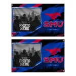 Smu Mustangs House Flag Custom Framed Photo Blue Black Best Selling