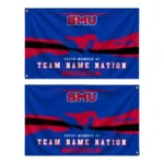 Smu Mustangs House Flag Customized Brushed Streaks Blue Best Selling