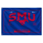 Smu Mustangs House Flag Customized Ornate Border Blue Best Selling