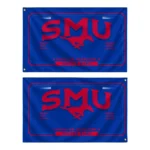 Smu Mustangs House Flag Customized Ornate Border Blue Best Selling