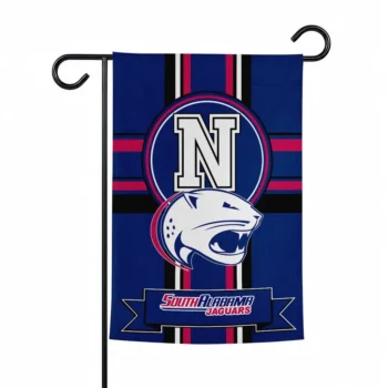 South Alabama Jaguars Garden Flag Custom Circle Medallion Blue Best Selling