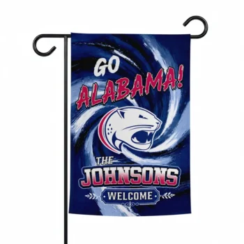 South Alabama Jaguars Garden Flag Customized Swirl Vortex Blue Best Selling