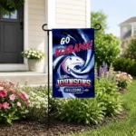 South Alabama Jaguars Garden Flag Customized Swirl Vortex Blue Best Selling