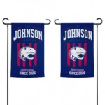 South Alabama Jaguars Garden Flag Personalized Distressed Stripes Blue Best Selling