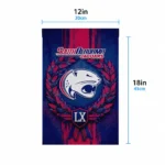 South Alabama Jaguars Garden Flag Personalized Laurel Wreath Blue Best Selling