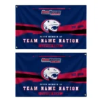 South Alabama Jaguars House Flag Custom Brushed Streaks Blue Best Selling